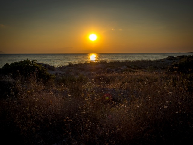 Sunset over North Beach at Gallipolli